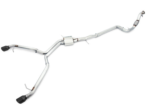 AWE 3020-33034 - Audi B9 A5 Track Edition Exhaust Dual Outlet - Diamond Black Tips (Includes DP)