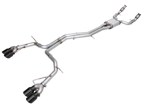 AWE 3020-43109 - 19-23 Audi C8 S6/S7 2.9T V6 AWD Track Edition Exhaust - Diamond Black Tips