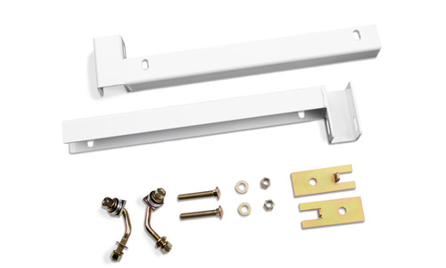 Backrack 30122TBW - 20-22 Chev Silverado 2500/3500HD / 19-22 1500 (New Bdy) Toolbox 21in. HW Kit - White