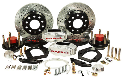 Baer Brakes 4261416C - Brake System 11 Inch Front SS4+ Deep Stage Drag Race Clear 79-93 Mustang 4 Lug