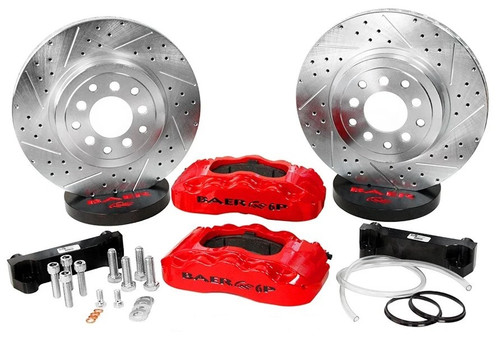 Baer Brakes 4301299B - Brake System 14 Inch Front Extreme+ Black 06-09 Chevy TrailBlazer SS
