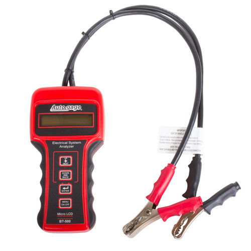 AutoMeter BT-500 - BATTERY TESTER, 6/12/24V, AUTOGAGE