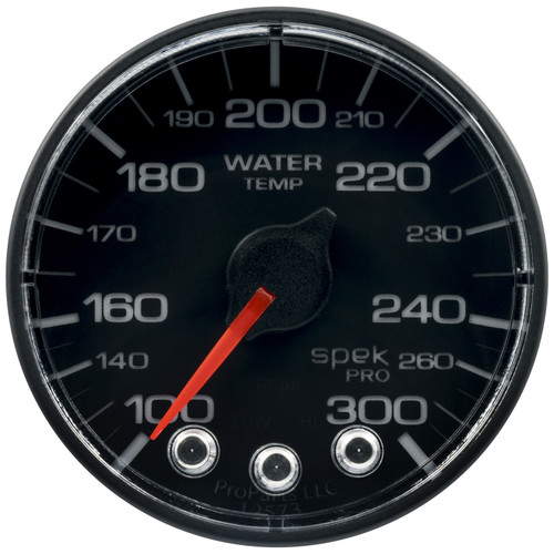 AutoMeter P346328 - Spek-Pro 52.4mm 100-300 Deg F Digital Stepper Motor Water Temp Gauge