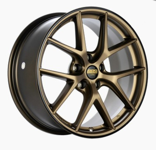 BBS CI2101MBZ - CI-R 19x8.5 5x112 ET32 Bronze Polished Rim Protector Wheel -82mm PFS/Clip Required