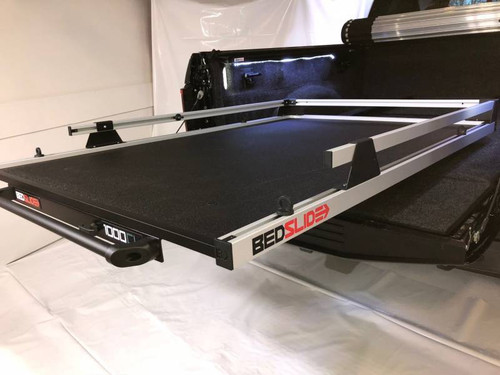 Bedslide 10-6548-CLS - Classic 65 Inch x 48 Inch Silver 5.5 Foot Super Shortbed Chevy Silvrado Crew Cab/Ford F150 Crew Cab/Ford Raptor/Dodge 5.7 Foot Shortbeds