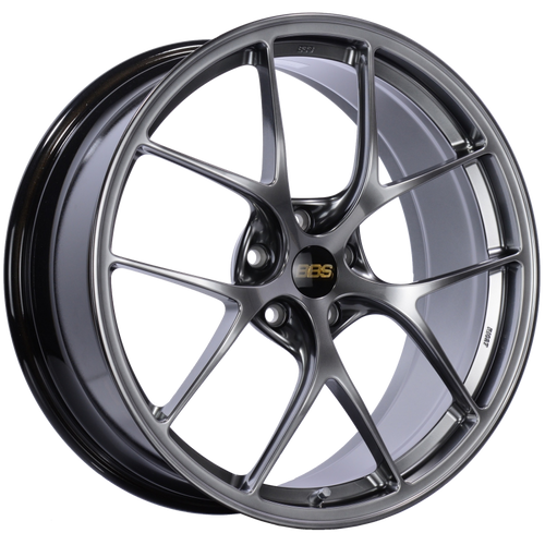 BBS RI027DBK - RI-D 20x8.5 5x112 ET41 Diamond Black Wheel -82mm PFS/Clip Required