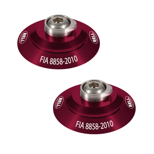 Bell Helmets 2100005 - Bell HANS Clip Set - Red FIA8858-2010
