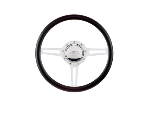 Billet Specialties 30137 - Steering Wheel 1/2 Wrap 14in Split Spoke