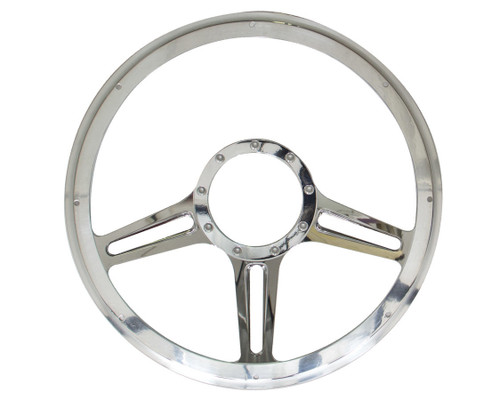 Billet Specialties 30973 - 14in Speedway Steering Wheel Half Wrap