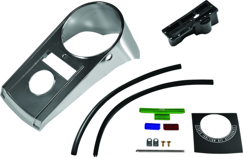Bikers Choice 490243 - 68-84FL 71-72 FX 80-86 FXWG 84-95 Softail Chrome Cast Dash Replaces H-D 71241-77T 91