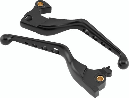 Bikers Choice 490978 - 14-Up XL Black O Series Holed Lever Set