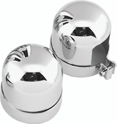 Bikers Choice 490840 - 52-64 K XL 58-64 FL & Custom Chrome Shock Top Covers Replaces H-D 54707-84T