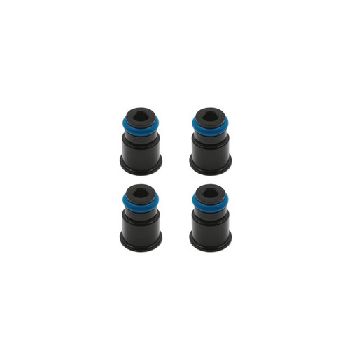 BLOX Racing BXEF-AT-11S-4 - Racing 11mm Adapter Top (1/2in) w/Viton O-Ring & Retaining Clip (Set of 4)