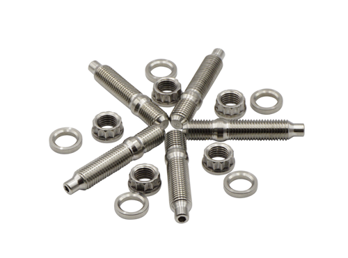 BLOX Racing BXFL-00310-5 - Racing Stainless Steel Exhaust Manifold Studs 5-Piece Set - M10x1.25 55mm