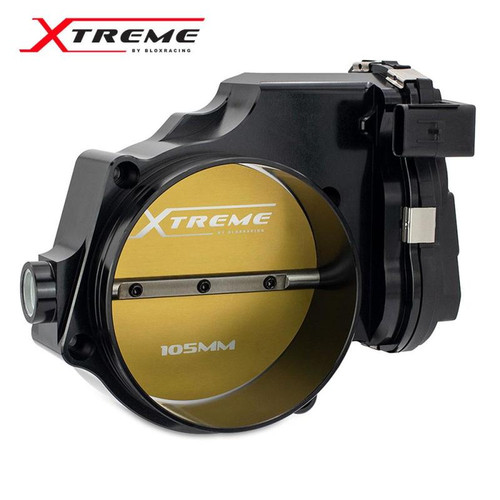 BLOX Racing BXIM-00255-BK - Racing 2015+ Dodge Hellcat / Jeep Trackhawk 6.2L 105mm Electronic Billet Throttle Body - Black