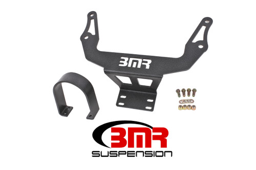 BMR DSL110H - 08-17 Challenger Front Driveshaft Safety Loop - Black Hammertone