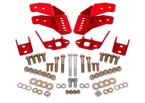 BMR CCK462R - 78-87 G-Body Coilover Conversion Kit Rear Adjustable Shock Mount Without CAB - Red