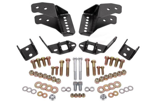 BMR CCK462H - 78-87 G-Body Coilover Conversion Kit Rear Adjustable Shock Mount Without CAB - Black Hammertone