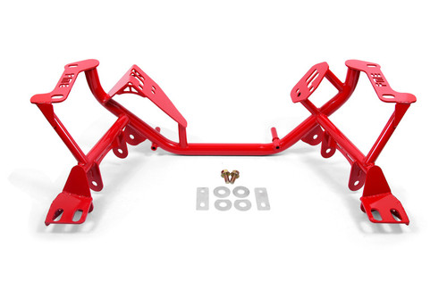 BMR KM731R - 79-95 Ford Mustang K-Member Standard Version w/ Coilover Perches - Red