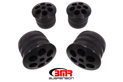 BMR SCB112 - 08-18 Dodge Challenger Aluminum Rear Cradle Bushings Kit - Black Anodized