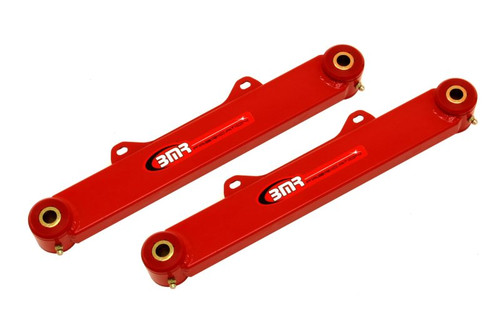 BMR TR002R - 10-15 5th Gen Camaro Rear Non-Adj. Toe Rods (Polyurethane) - Red