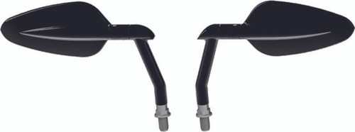 Burly Brand B16-1502B - Radar Mirror Set - Black