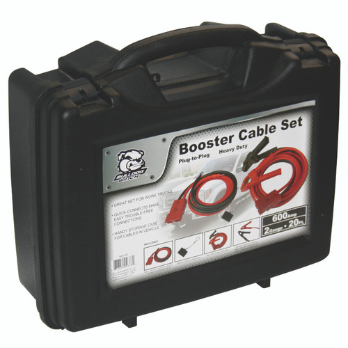 Bulldog Winch 20197 - Booster Cable 20 Ft 2 Gauge w/Quick Connects And 7.5 Ft Truck Lead Set
