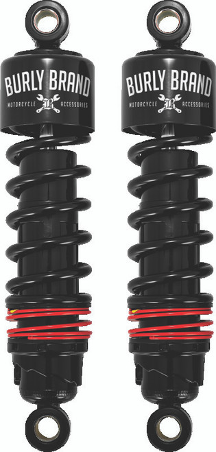 Burly Brand B28-1204B - FLH Slammer Shocks - Black