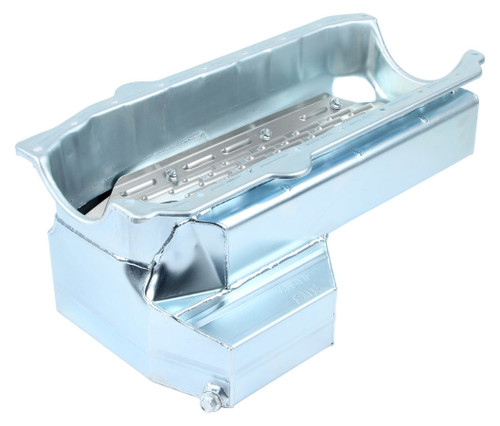 Champ Pans CP80KO - SBC C/T Oil Pan w/Wndg Tray & Kick Out