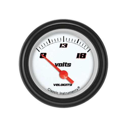 Classic Instruments VS30WBLF - Velocity White 2 1/8" Volt