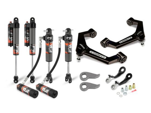 Cognito 210-P0930 - 3-Inch Elite Leveling Kit with Fox Elite 2.5 Reservoir Shocks for 20-22 Silverado/Sierra 2500/3500 2WD/4WD