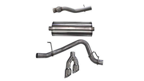 Corsa Performance 14749 - 3.0 Inch Cat-Back Sport Single Side Exit Exhaust 4.0 Inch Polished Tips 15-Present Cadillac Escalade ESV/GMC Yukon XL Denali 6.2L V8 Stainless Steel  Performance