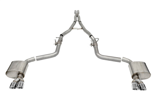 Corsa Performance 21070 - 15-23 Challenger SRT/Hellcat/Demon/Redeye 2.75in Valved CB DR Exit w/ Twin 3.5in Pol Pro Tips