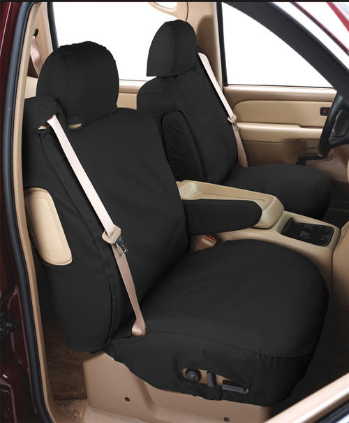 Covercraft SS2600PCCH - 21-24 Ford Bronco Polycotton SeatSaver Custom Front Row Seat Covers - Charcoal