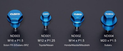 Cusco 00B 001 ND02 - Neodymium Magnetic Drain Bolt - Honda/Mazda/Mitsubishi/Suzuki