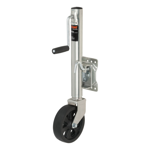 CURT 28115 - Marine Jack with 8" Wheel (1,500 lbs, 10" Travel)