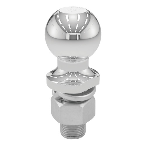 CURT 40070 - 2" Trailer Ball (1" x 2-1/8" Shank, 7,500 lbs., Chrome, Packaged)