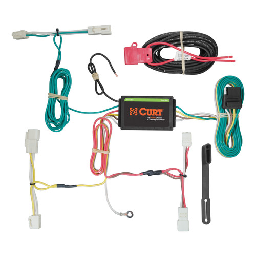 CURT 56261 - Custom Wiring Harness, 4-Way Flat Output, Select Toyota Sienna