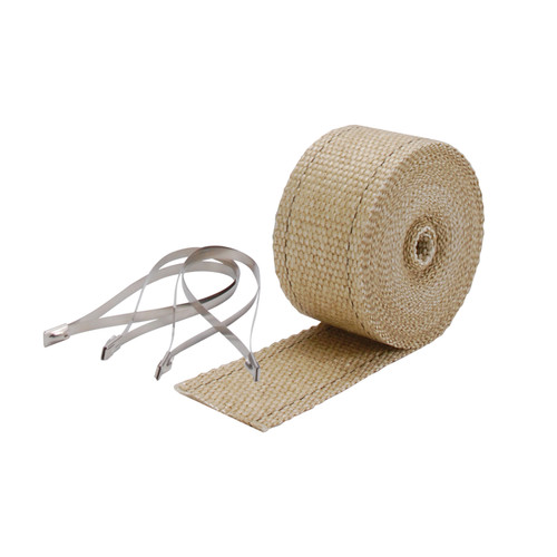 DEI 10122 - Exhaust Wrap Kit - Pipe Wrap and Locking Tie - Tan