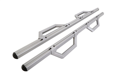 DEE ZEE DZ66321 - Deezee 99-23 Chevrolet/GMC/Dodge/Ford Full Size Truck Hex Series - Crew Cab Side Steps (Silver)