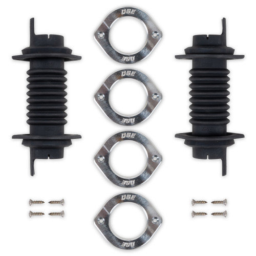 Detroit Speed 010421DS - Door Jamb Wiring Boot Kit - Billet Trim