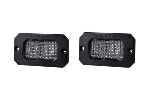 Diode Dynamics DD6436P - Stage Series 2 Inch LED Pod, Pro White Flood Flush RBL Pair
