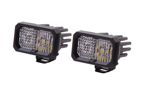 Diode Dynamics DD6388P - Stage Series 2 Inch LED Pod, Sport White Combo Standard ABL Pair