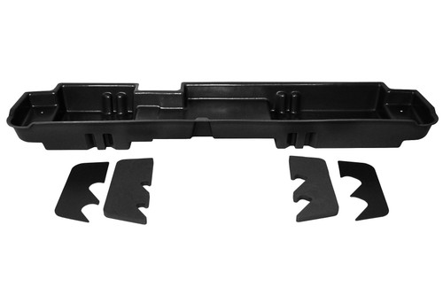 DU-HA 20067 - DÜHA Under Seat Storage fits 2003-2016 Ford F250 F350 F450 F550 Super Duty Crew Cab with 60/40 Split Bench Seats Only - Heavy-Duty Back Seat Organizer - Black