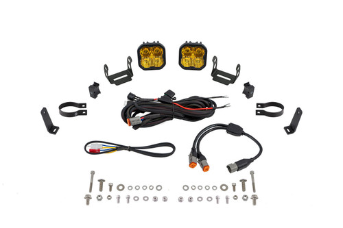 Diode Dynamics DD7715 - SS3 LED Bumper 2 Inch Roll Bar Kit, Max Yellow Combo (Pair)