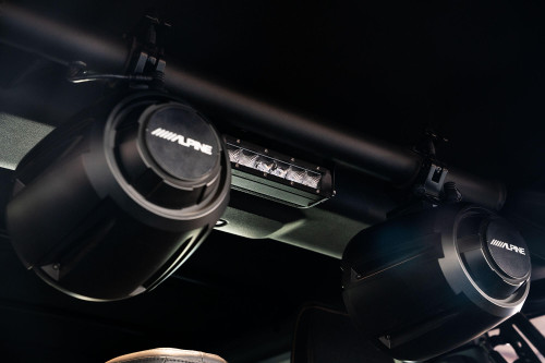 DV8 Offroad BRSB-01 - 2021-22 Ford Bronco Rear Speaker and Light Mount Bar