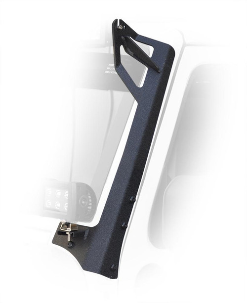 DV8 Offroad LBSRTB-05 - Jeep JK Light Bar End Mount/ Bottom Black Steel 07-18 Wrangler JK