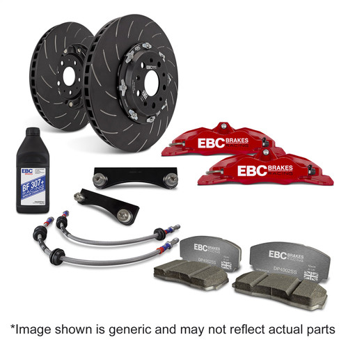 EBC BBK031RED-1 - Racing 12-21 Subaru BRZ/Toyota GT86 Red Apollo-4 Calipers 330mm Rotors Front Big Brake Kit