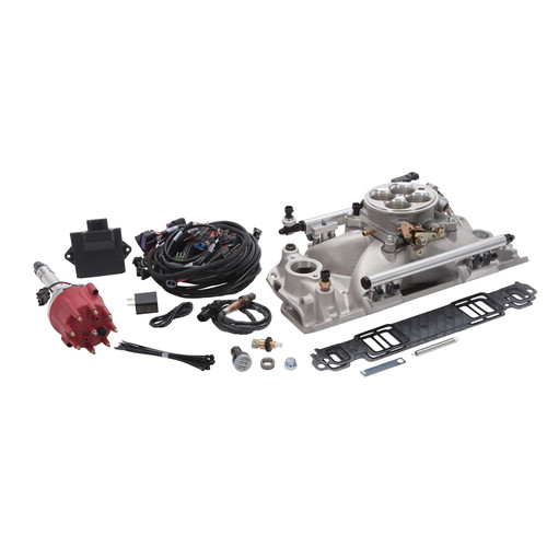 Edelbrock 35690 - Pro Flo 4 EFI System Seq Port SBC 1986 & Earlier 675 Max HP 42lb/hr