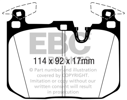 EBC DP52360NDX - 16-18 BMW M2 (F87) Bluestuff Front Brake Pads